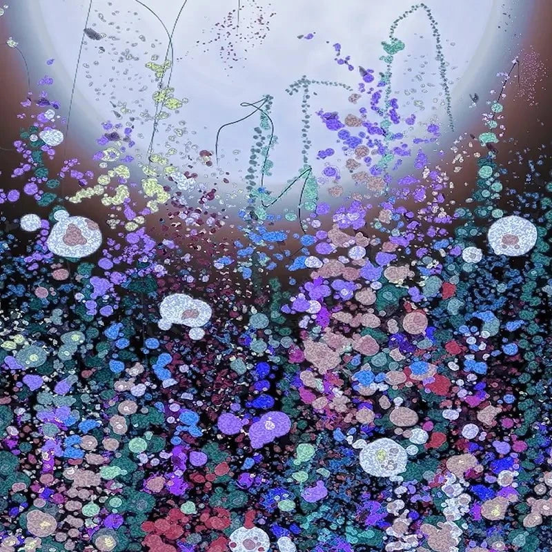 Strawberry Supermoon Rises Over The Meadow At Twilight Art Print Strawberry Supermoon Rises Over The Meadow At Twilight Art Print wall art product Lena Owens - Independent