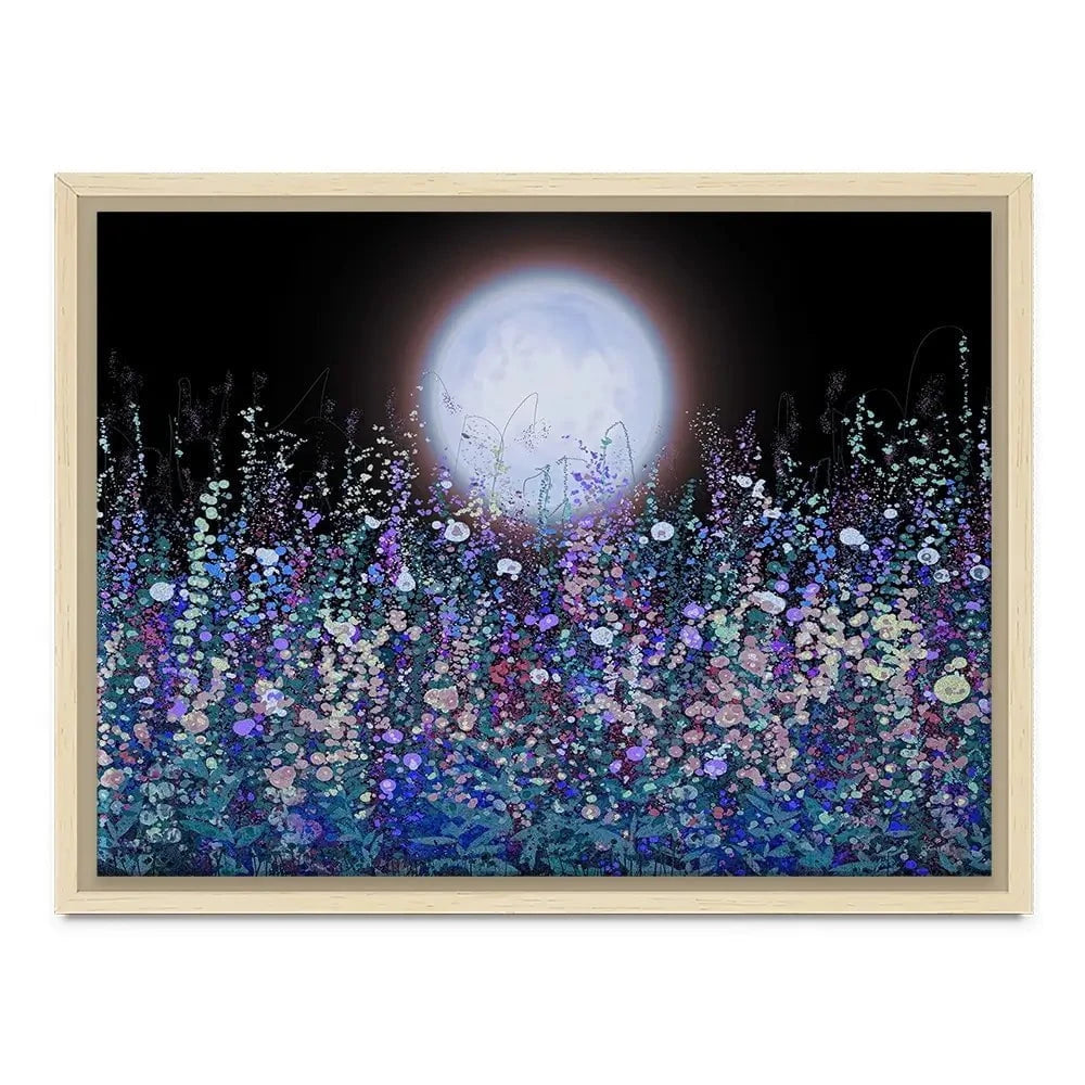 Strawberry Supermoon Rises Over The Meadow At Twilight Canvas Print Strawberry Supermoon Rises Over The Meadow At Twilight Canvas Print wall art product Lena Owens - Independent