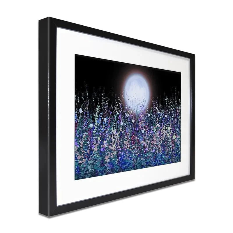 Strawberry Supermoon Rises Over The Meadow At Twilight Framed Art Print Strawberry Supermoon Rises Over The Meadow At Twilight Framed Art Print wall art product Lena Owens - Independent