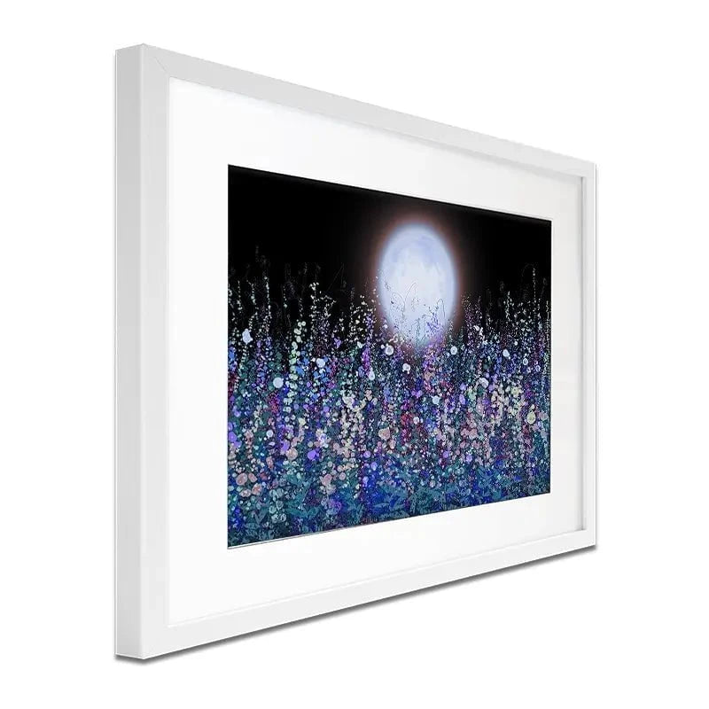Strawberry Supermoon Rises Over The Meadow At Twilight Framed Art Print Strawberry Supermoon Rises Over The Meadow At Twilight Framed Art Print wall art product Lena Owens - Independent