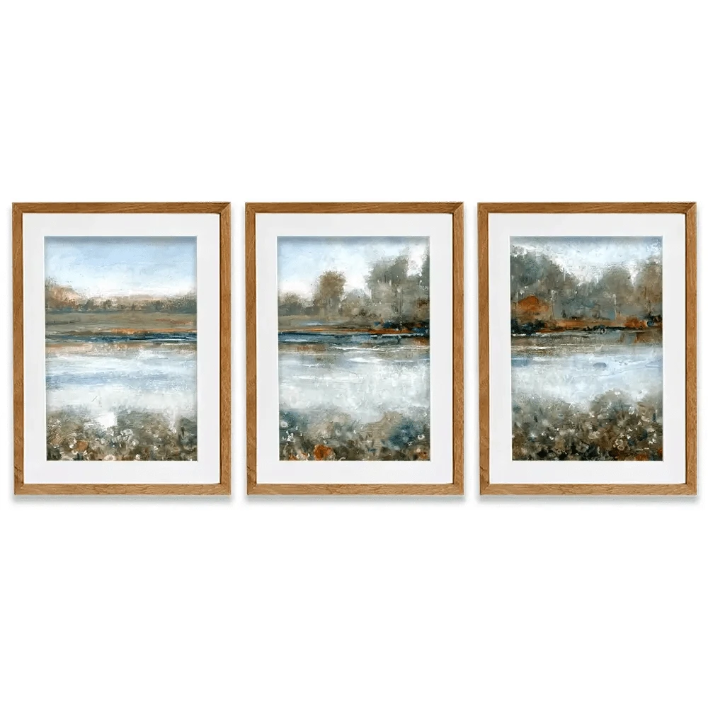 Stream Side Framed Art Print Trio Stream Side Framed Art Print Trio wall art product Tim O'Toole