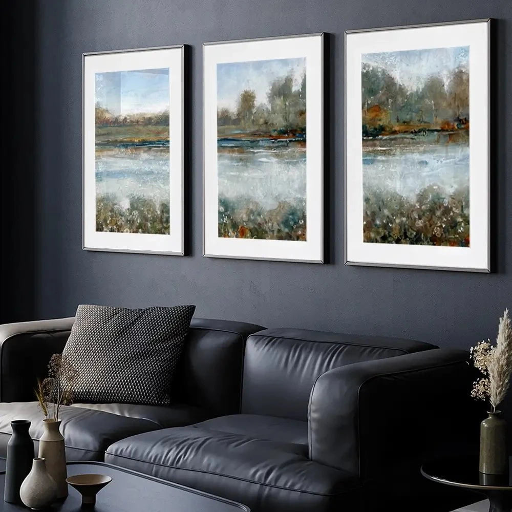 Stream Side Framed Art Print Trio Stream Side Framed Art Print Trio wall art product Tim O'Toole