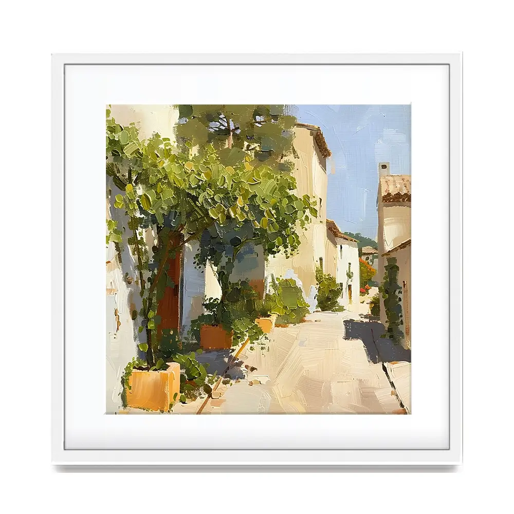 Street In Mallorca Framed Art Print Street In Mallorca Framed Art Print wall art product Elena Avanesova