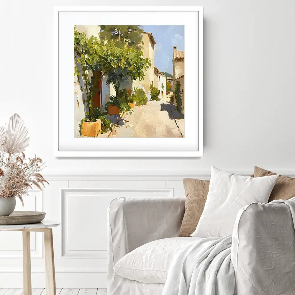 Street In Mallorca Framed Art Print Street In Mallorca Framed Art Print wall art product Elena Avanesova