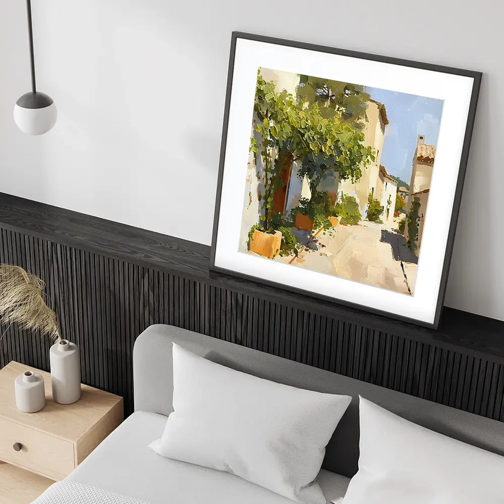 Street In Mallorca Framed Art Print Street In Mallorca Framed Art Print wall art product Elena Avanesova