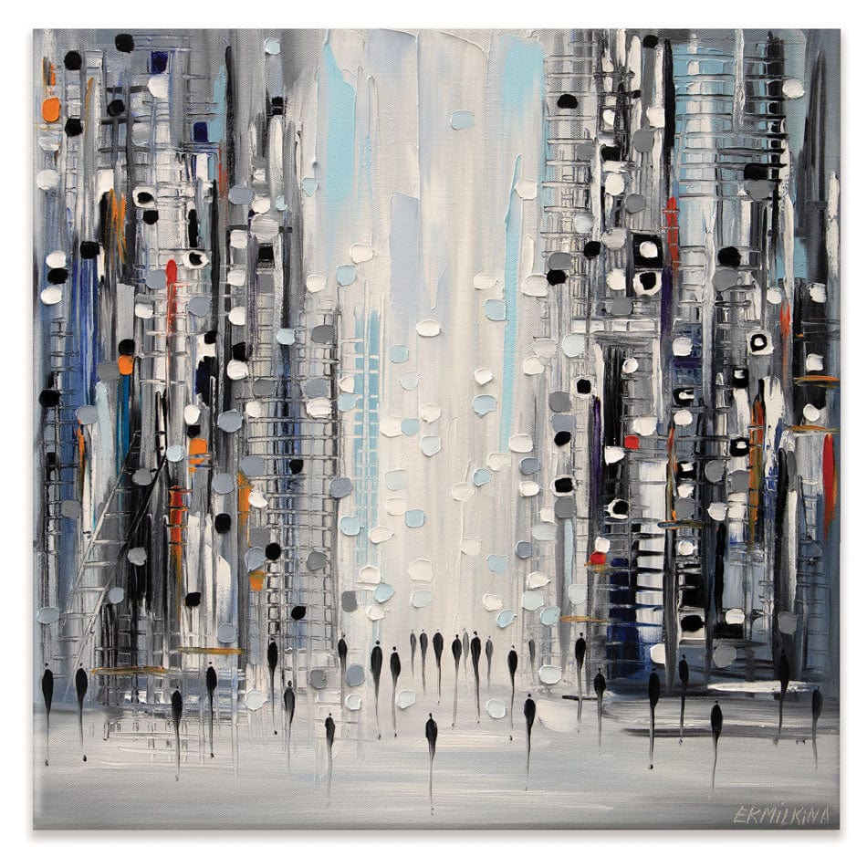 Street Life Canvas Print wall art product Ekaterina Ermilkina / Independent