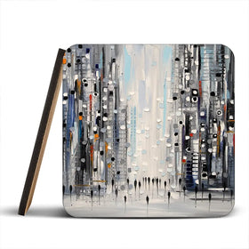 Street Life Coaster Set Rainbow Soul Tree Coaster Set | Rainbow Soul Tree Art Coasters wall art product Ekaterina Ermilkina