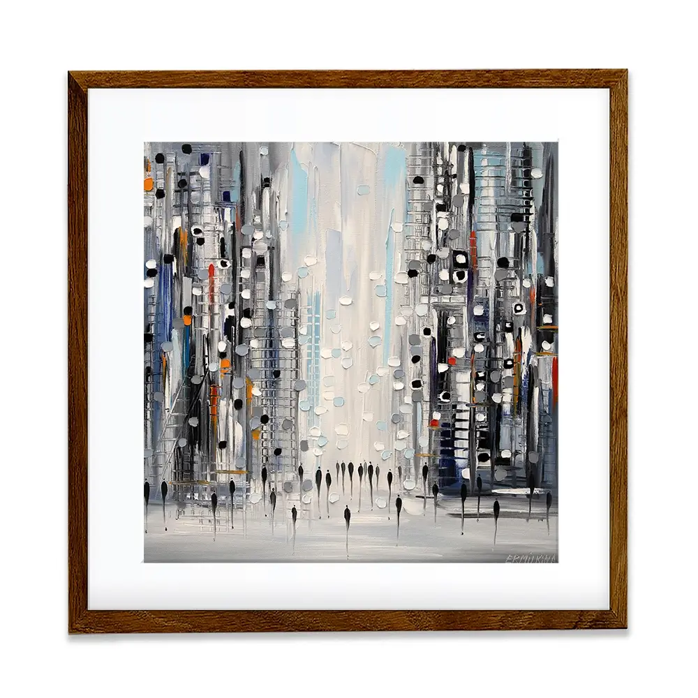 Street Life Framed Art Print Street Life Framed Art Print wall art product Ekaterina Ermilkina