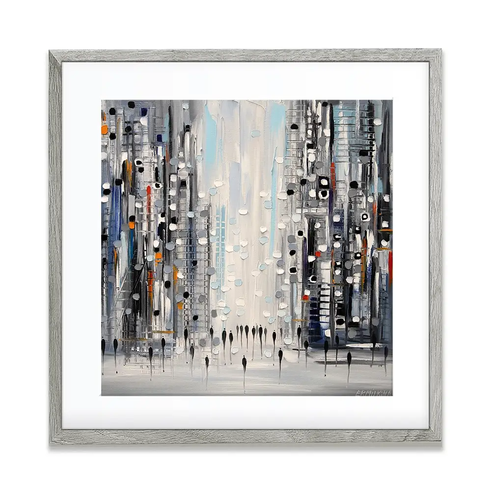 Street Life Framed Art Print Street Life Framed Art Print wall art product Ekaterina Ermilkina