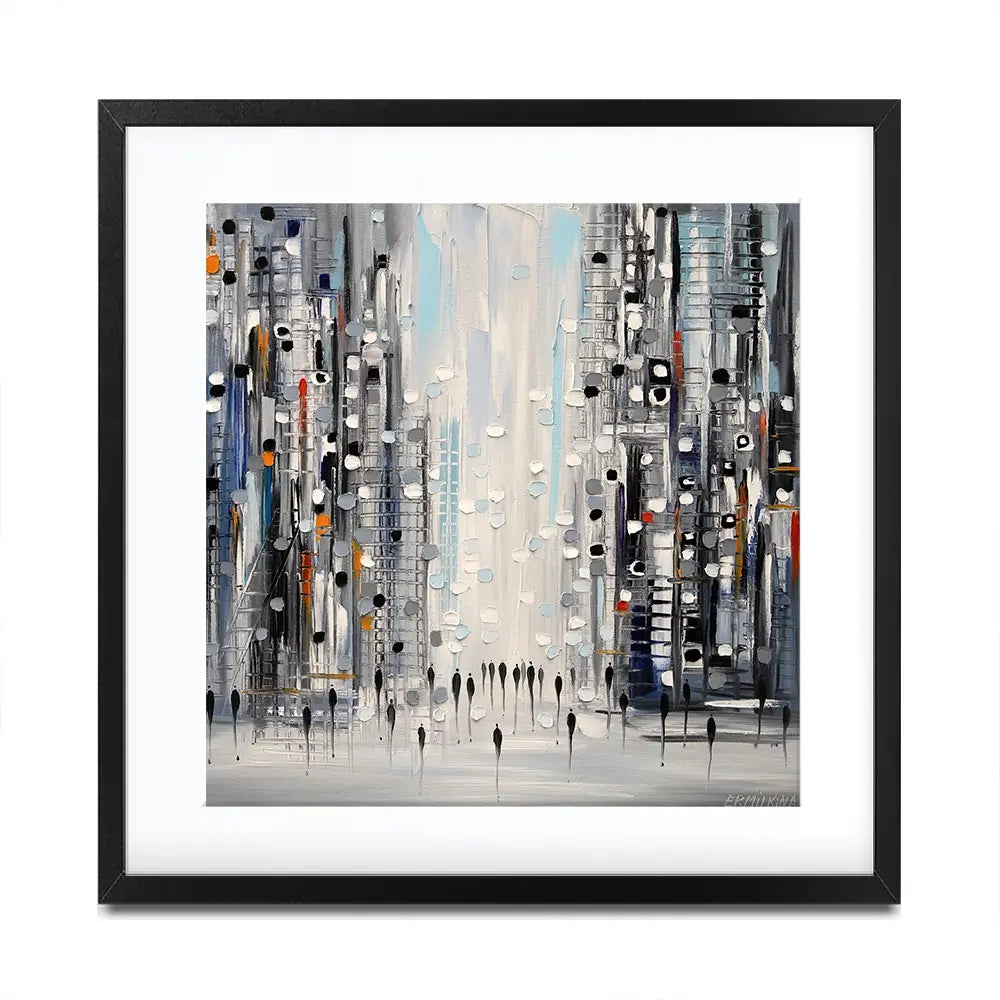 Street Life Framed Art Print Street Life Framed Art Print wall art product Ekaterina Ermilkina