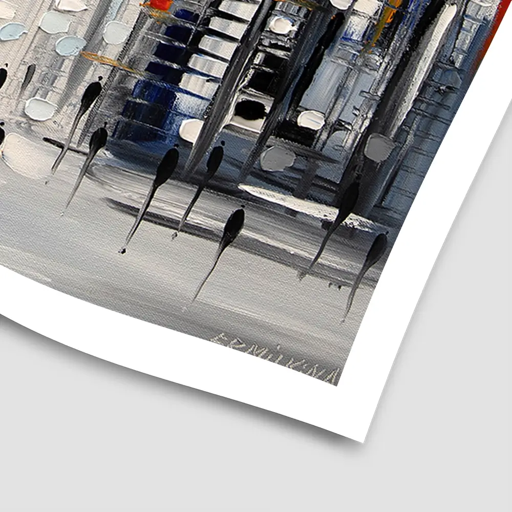 Street Life Square Art Print Street Life Square Art Print wall art product Ekaterina Ermilkina