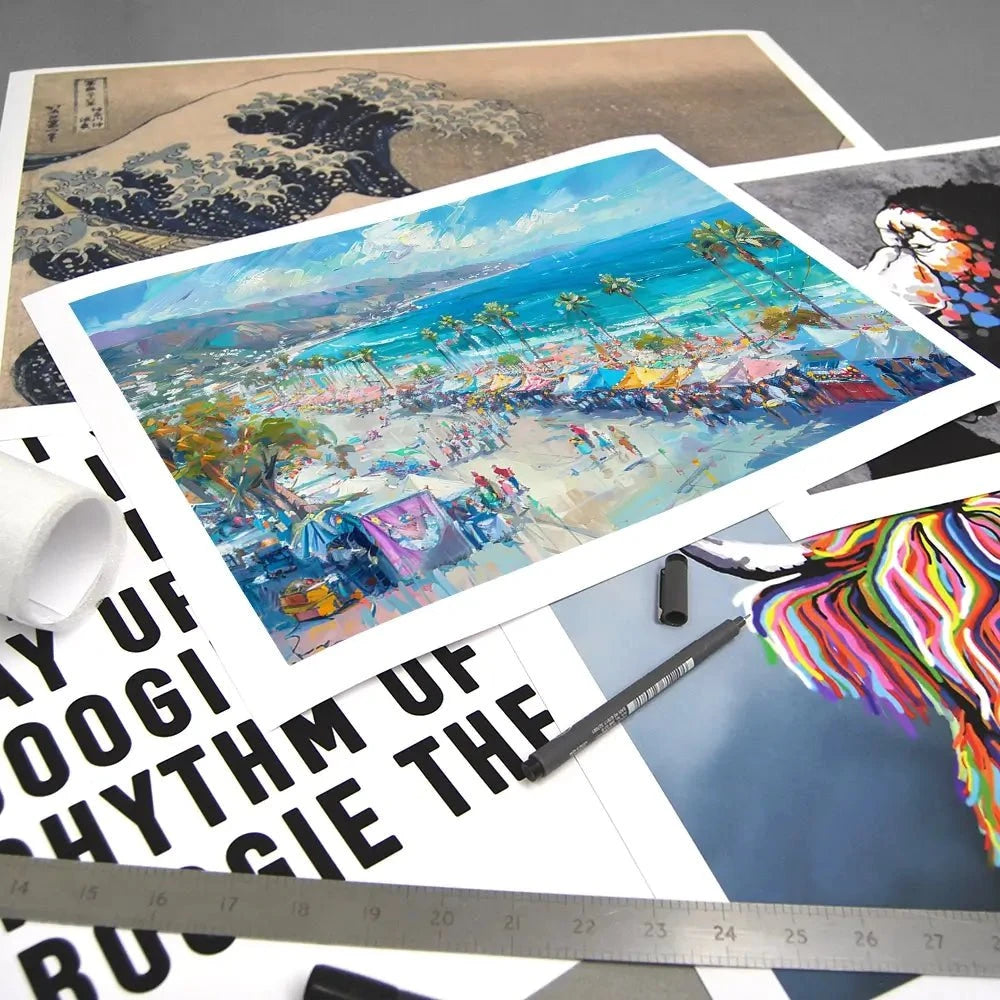 Street Market Art Print Street Market Art Print wall art product LSR Design Studio - Independent