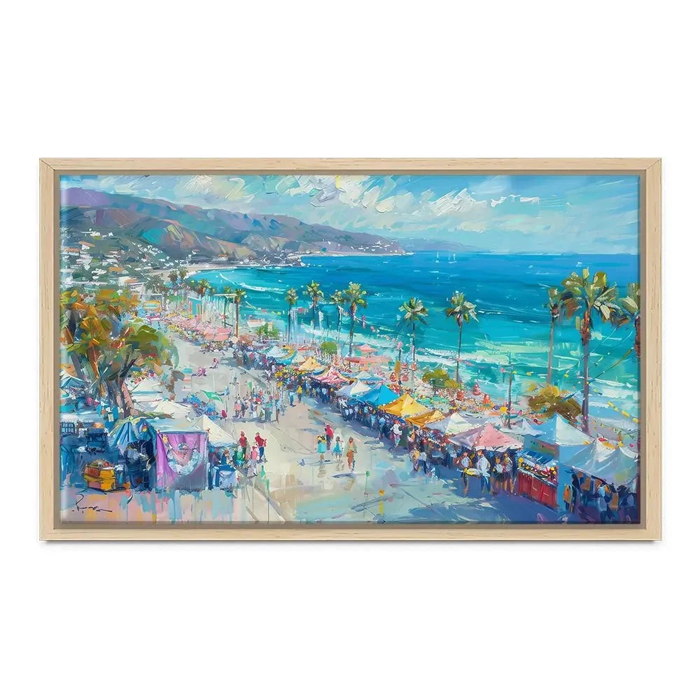 Street Market Canvas Print Street Market Canvas Print wall art product LSR Design Studio - Independent