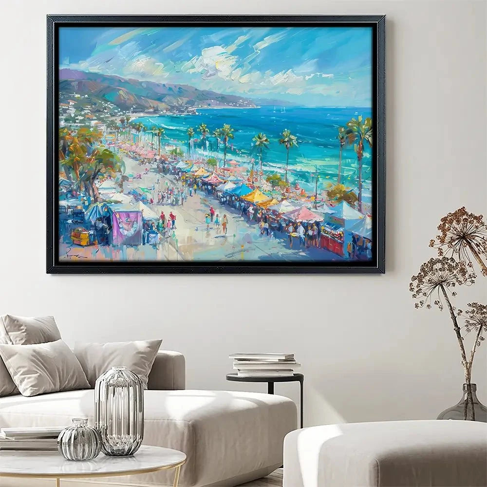 Street Market Canvas Print Street Market Canvas Print wall art product LSR Design Studio - Independent