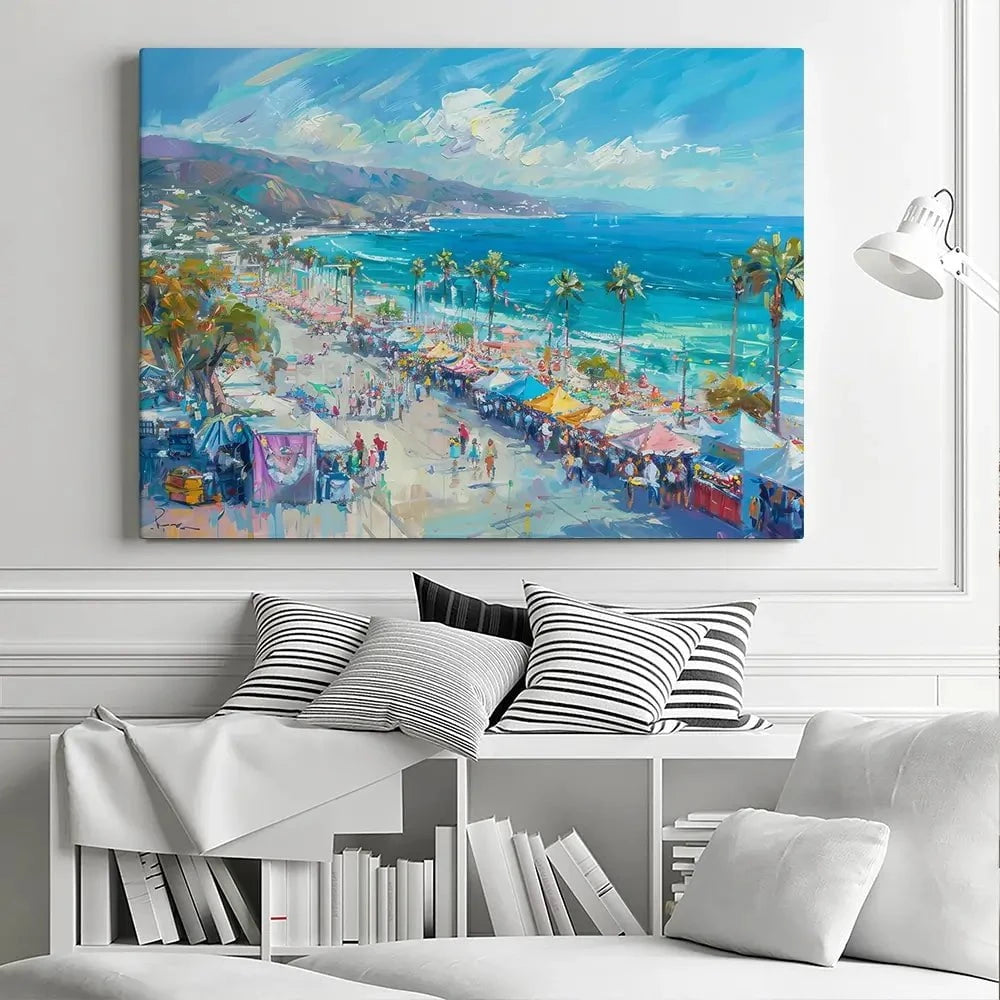 Street Market Canvas Print Street Market Canvas Print wall art product LSR Design Studio - Independent