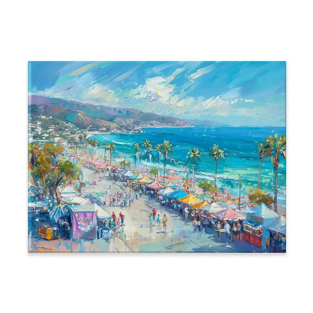 Street Market Canvas Print Street Market Canvas Print wall art product LSR Design Studio - Independent