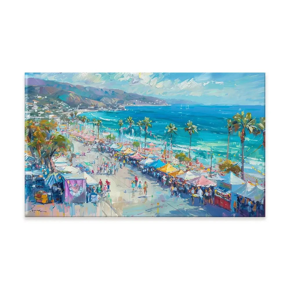 Street Market Canvas Print Street Market Canvas Print wall art product LSR Design Studio - Independent