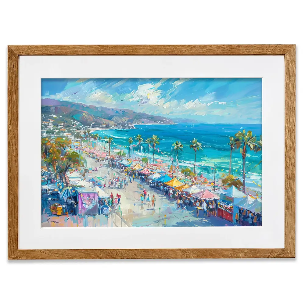 Street Market Framed Art Print Street Market Framed Art Print wall art product LSR Design Studio - Independent
