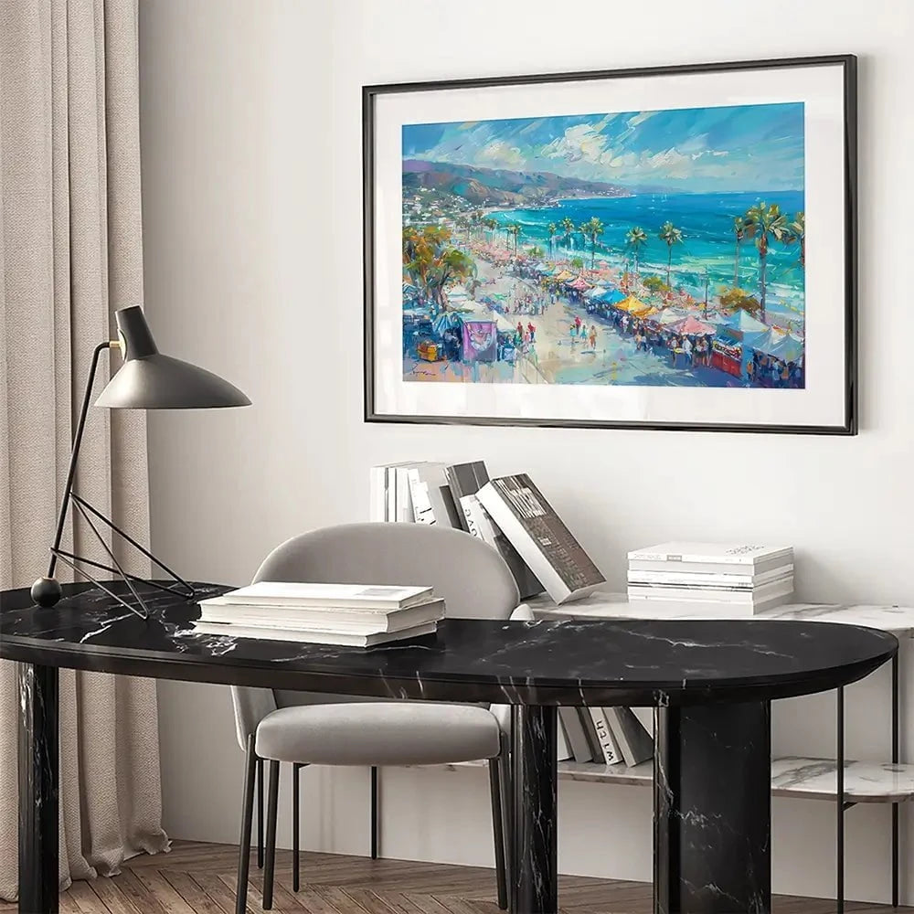 Street Market Framed Art Print Street Market Framed Art Print wall art product LSR Design Studio - Independent