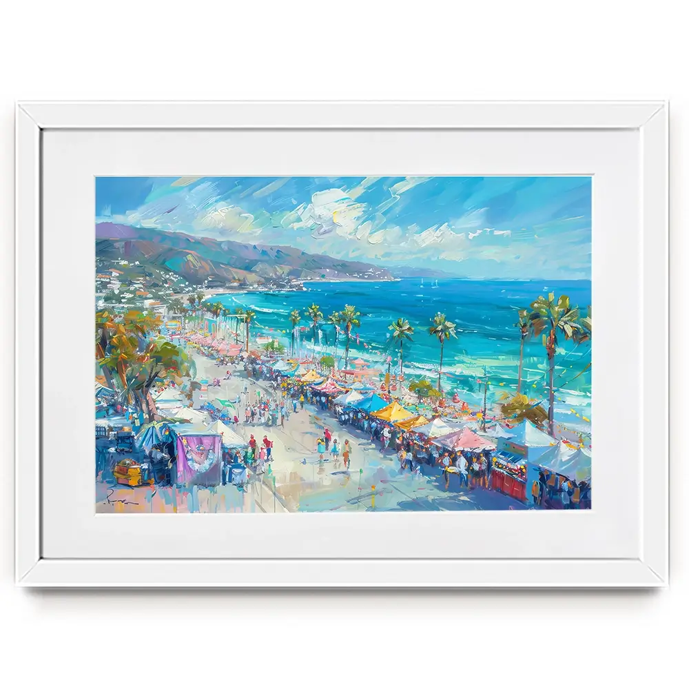 Street Market Framed Art Print Street Market Framed Art Print wall art product LSR Design Studio - Independent