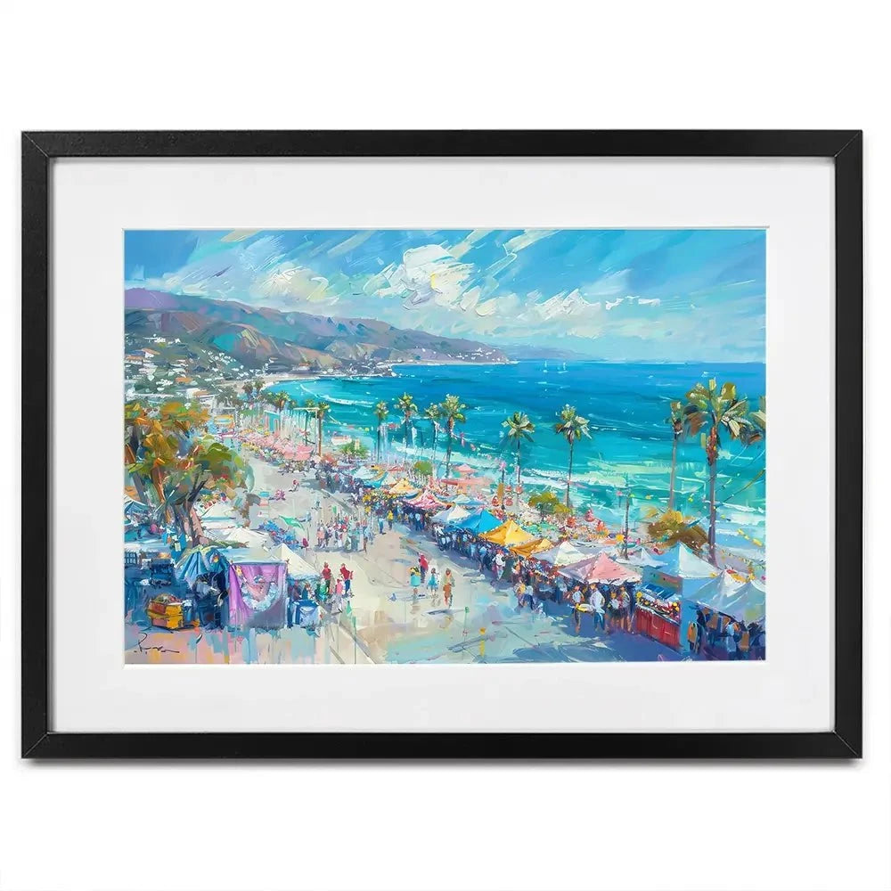 Street Market Framed Art Print Street Market Framed Art Print wall art product LSR Design Studio - Independent