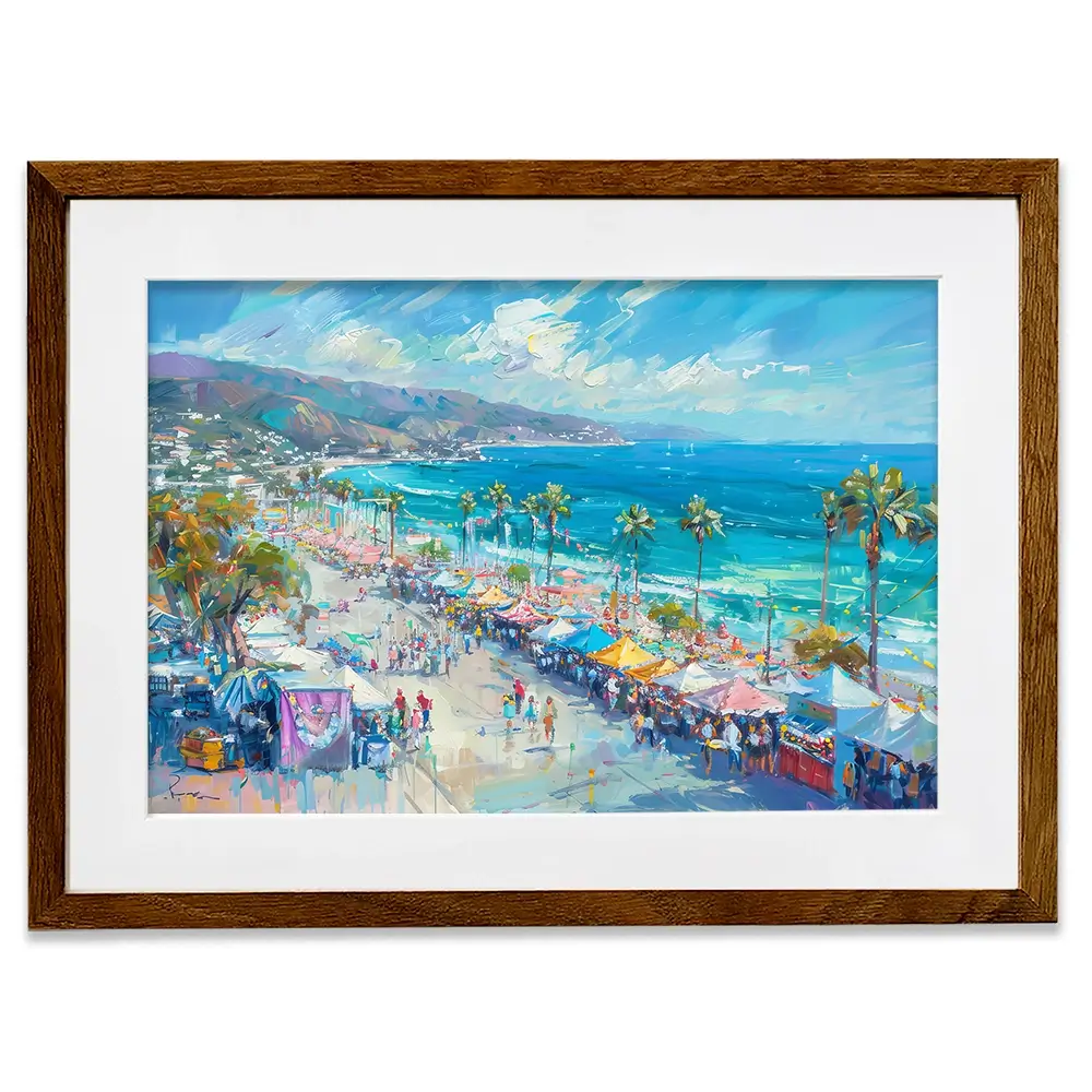 Street Market Framed Art Print Street Market Framed Art Print wall art product LSR Design Studio - Independent