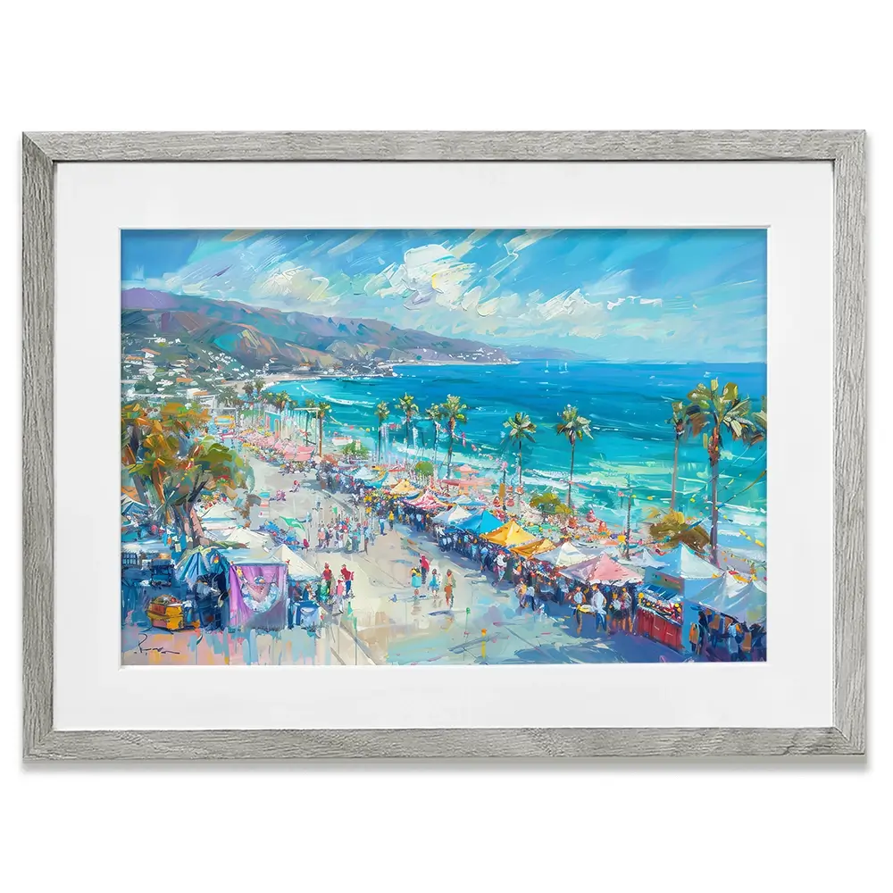 Street Market Framed Art Print Street Market Framed Art Print wall art product LSR Design Studio - Independent
