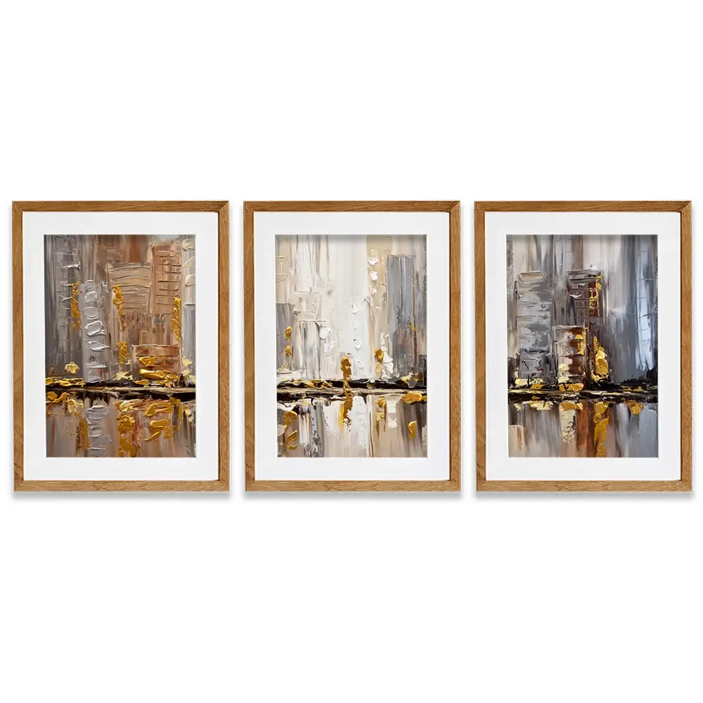 Streets Framed Art Print Trio Streets Framed Art Print Trio wall art product Osnat Tzadok