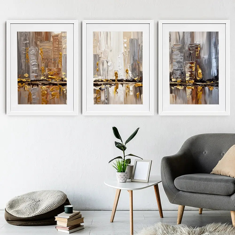 Streets Framed Art Print Trio Streets Framed Art Print Trio wall art product Osnat Tzadok