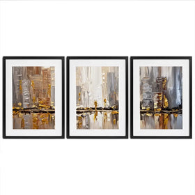 Streets Framed Art Print Trio Streets Framed Art Print Trio wall art product Osnat Tzadok