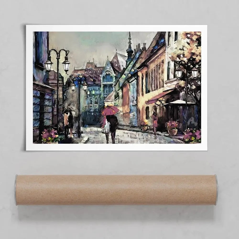 Streets Of Paris Art Print Streets Of Paris Art Print wall art product lisima / Shutterstock