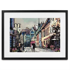 Streets Of Paris Framed Art Print Streets Of Paris Framed Art Print wall art product lisima / Shutterstock