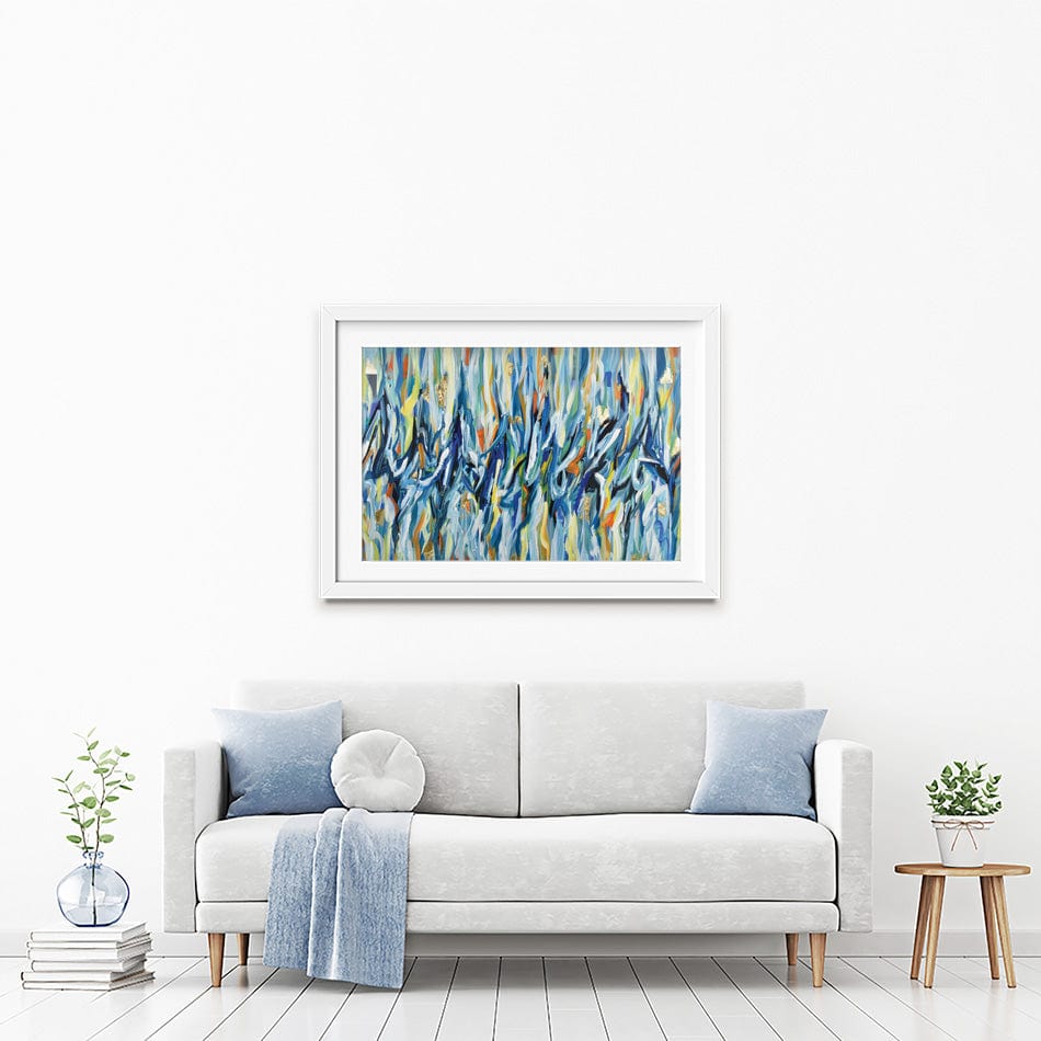 Stripes Framed Art Print wall art product Olga Tkachyk