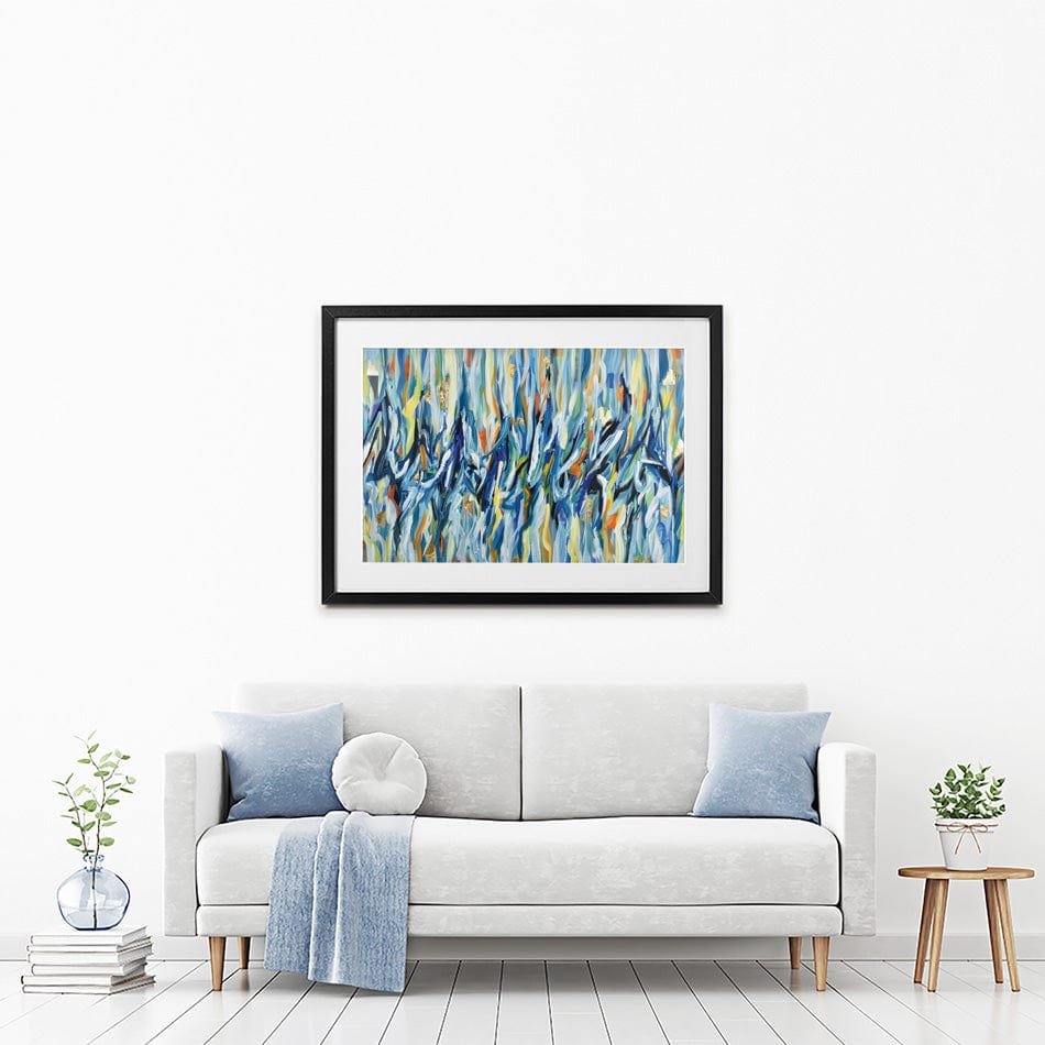 Stripes Framed Art Print wall art product Olga Tkachyk