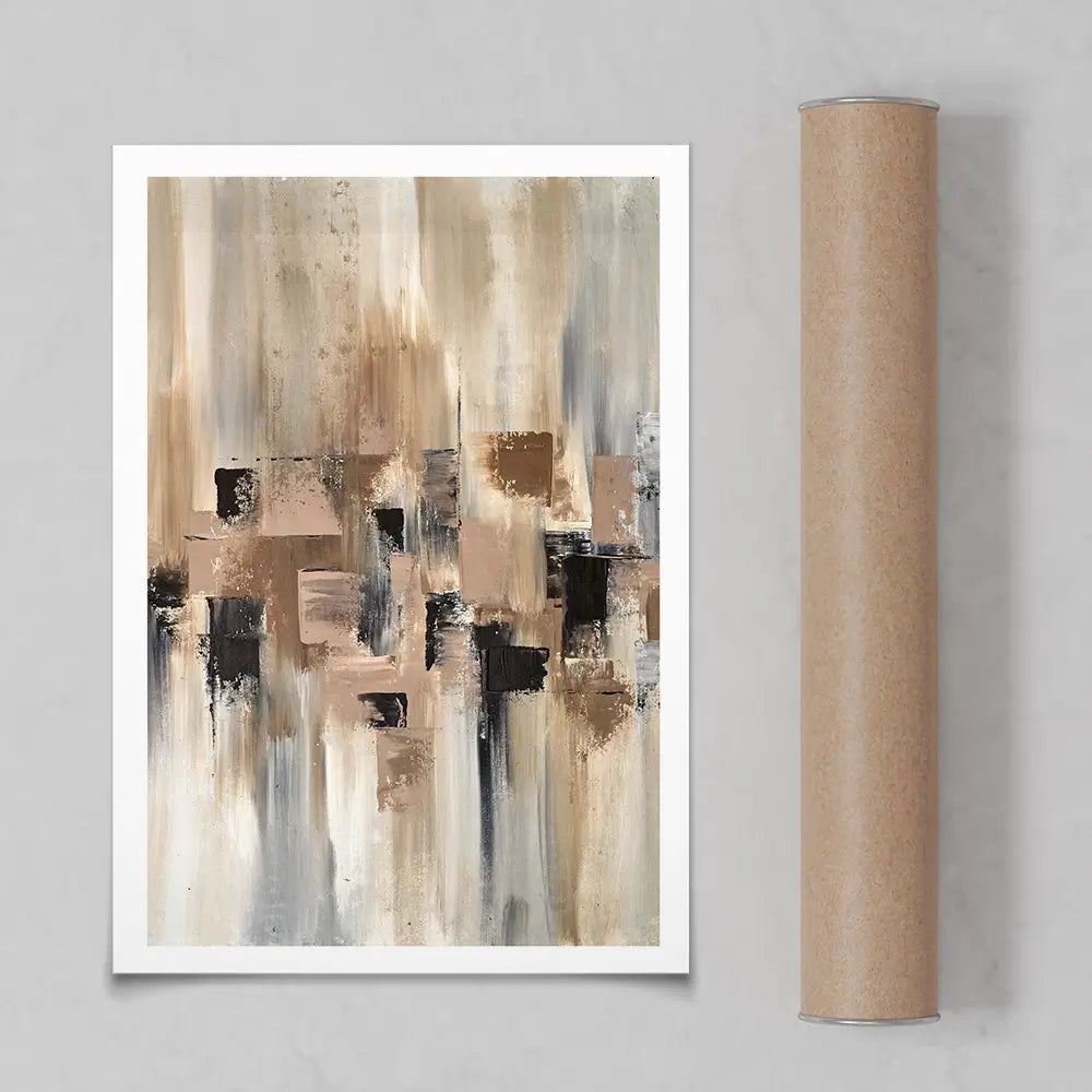 Strokes Of Brown Art Print Strokes Of Brown Art Print wall art product Art Print Shop