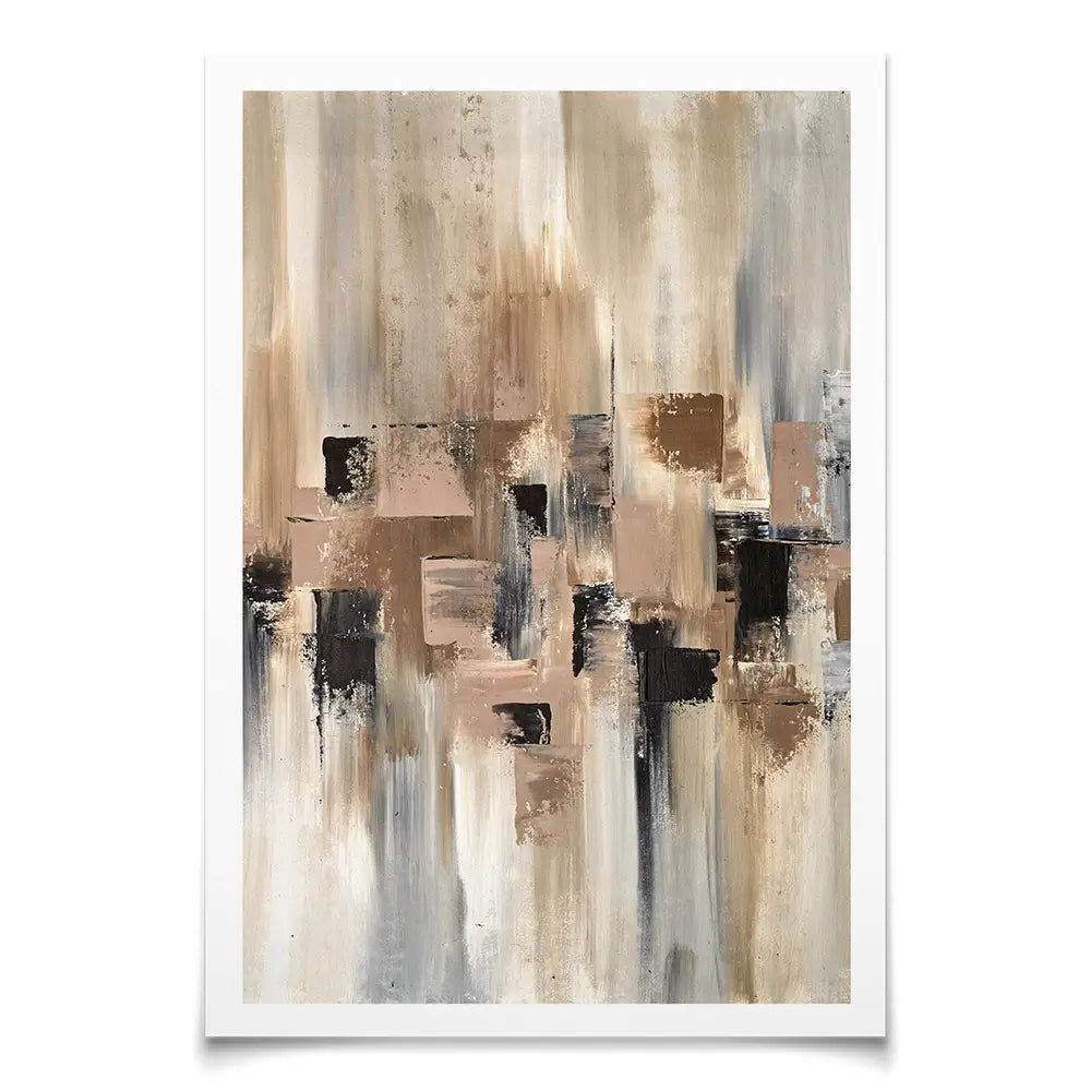 Strokes Of Brown Art Print Strokes Of Brown Art Print wall art product Art Print Shop