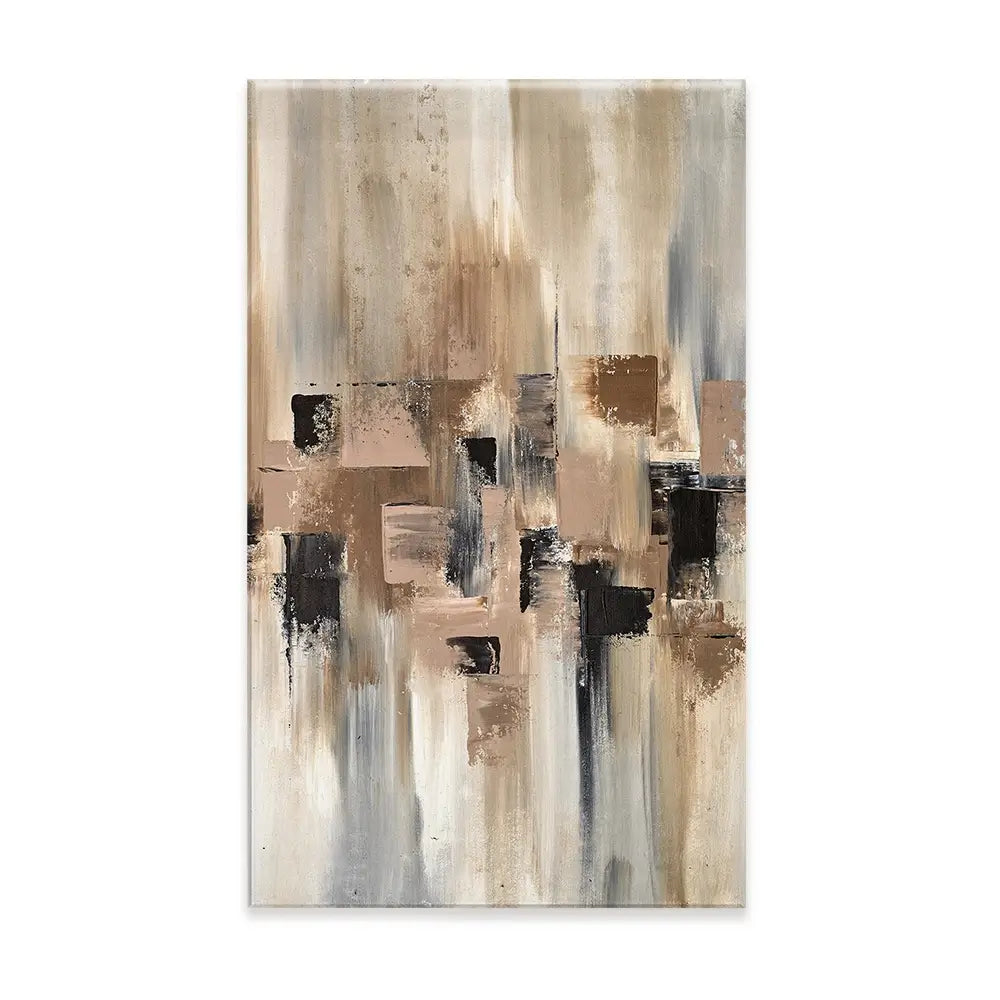 Strokes Of Brown Canvas Print Strokes Of Brown Canvas Print wall art product Art Print Shop