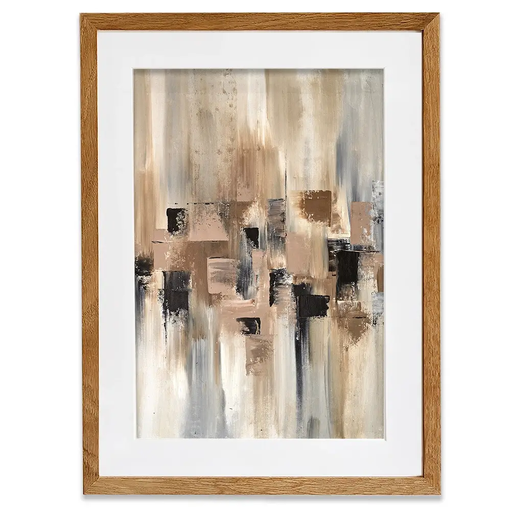 Strokes Of Brown Framed Art Print Strokes Of Brown Framed Art Print wall art product Art Print Shop
