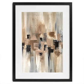 Strokes Of Brown Framed Art Print Strokes Of Brown Framed Art Print wall art product Art Print Shop
