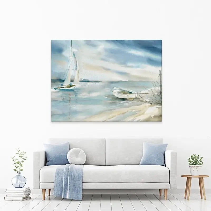 Subtle Sail Canvas Print Subtle Sail Canvas Print wall art product Carol Robinson