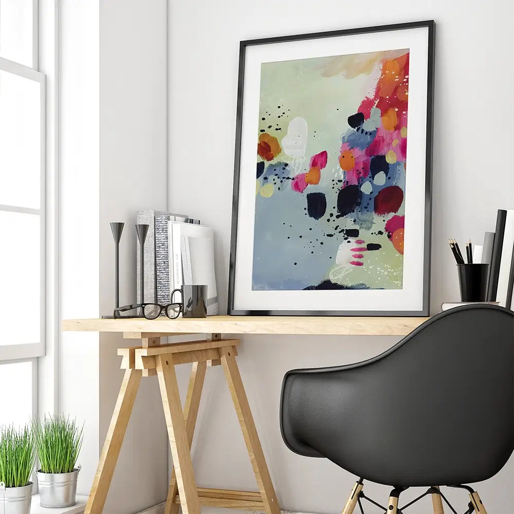 Subtle Spectrum Framed Art Print Subtle Spectrum Framed Art Print wall art product Lisa Nohren - Independent