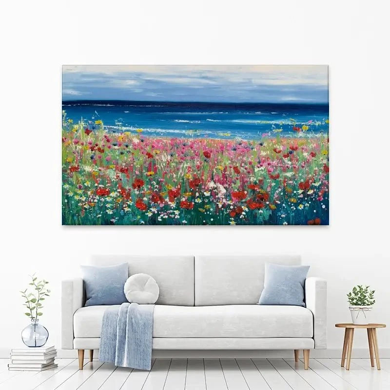 Summer At The Beach Canvas Print Summer At The Beach Canvas Print wall art product Laure Bury