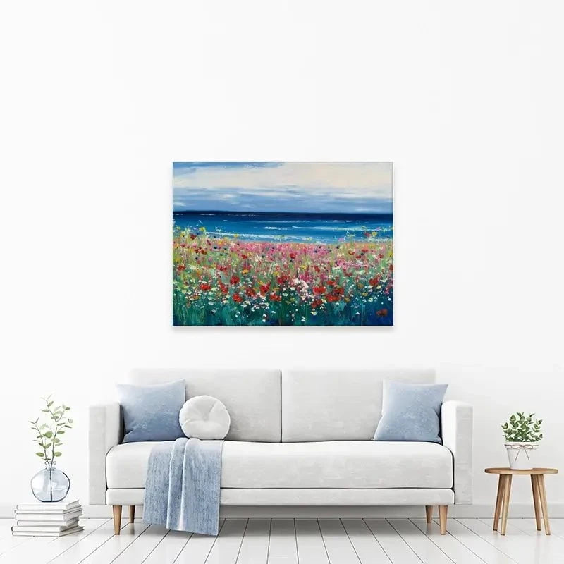 Summer At The Beach Canvas Print Summer At The Beach Canvas Print wall art product Laure Bury