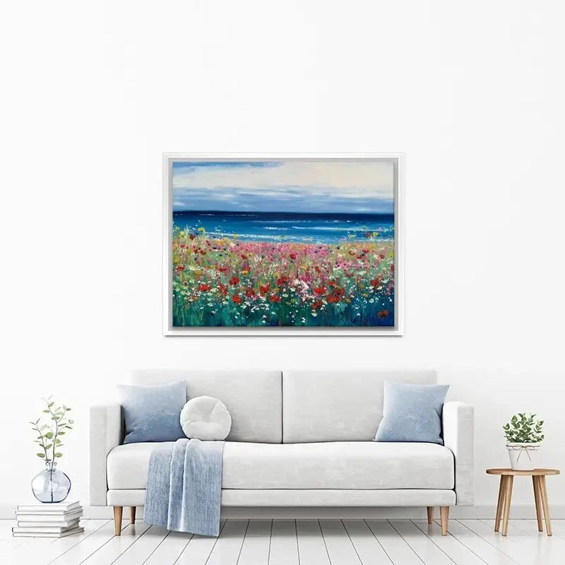 Summer At The Beach Canvas Print Summer At The Beach Canvas Print wall art product Laure Bury