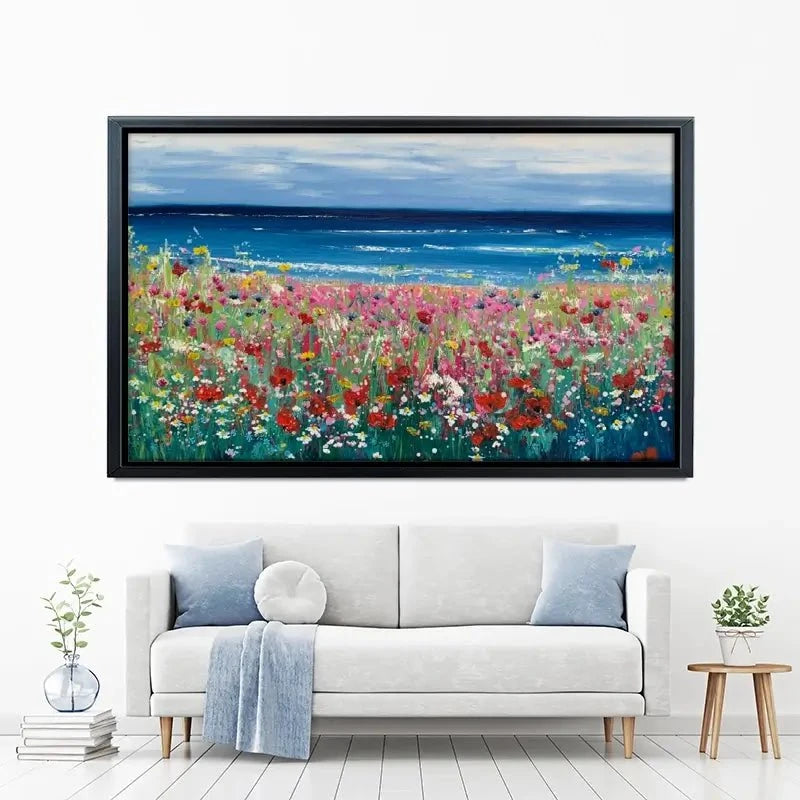 Summer At The Beach Canvas Print Summer At The Beach Canvas Print wall art product Laure Bury