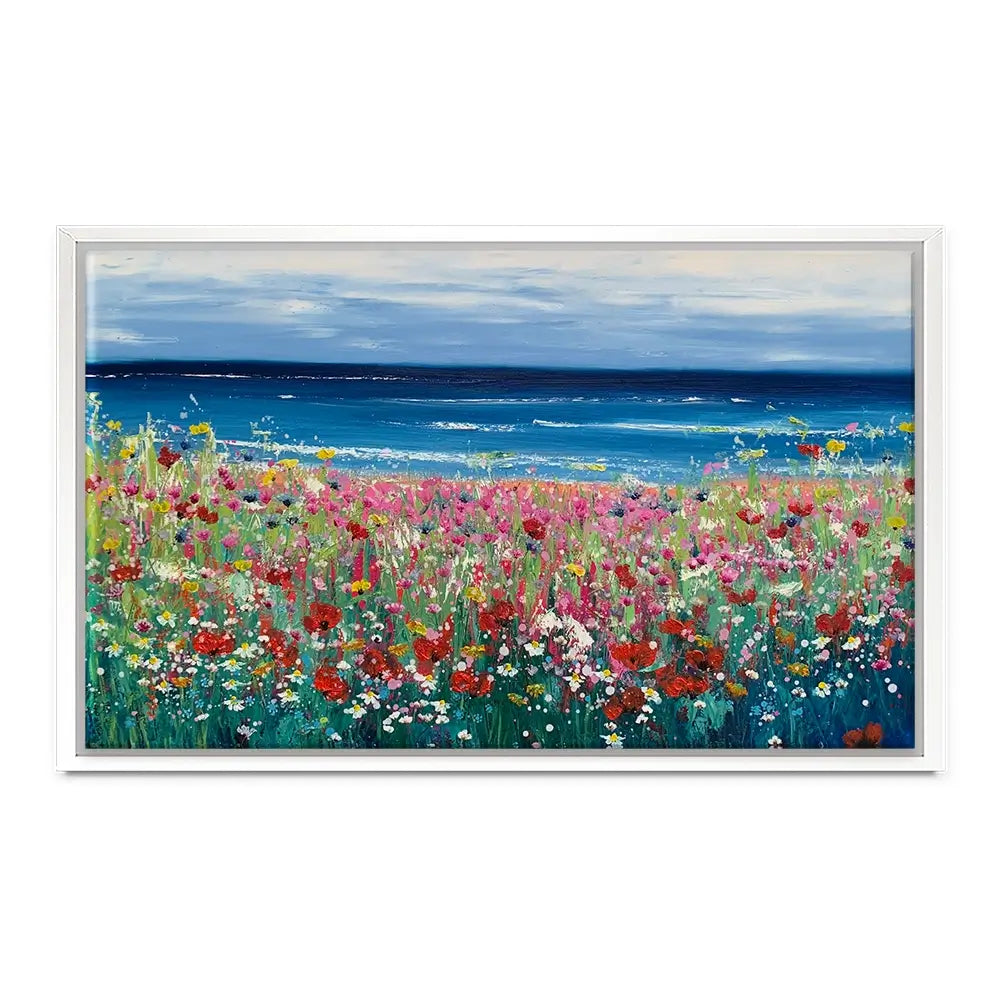 Summer At The Beach Canvas Print Summer At The Beach Canvas Print wall art product Laure Bury