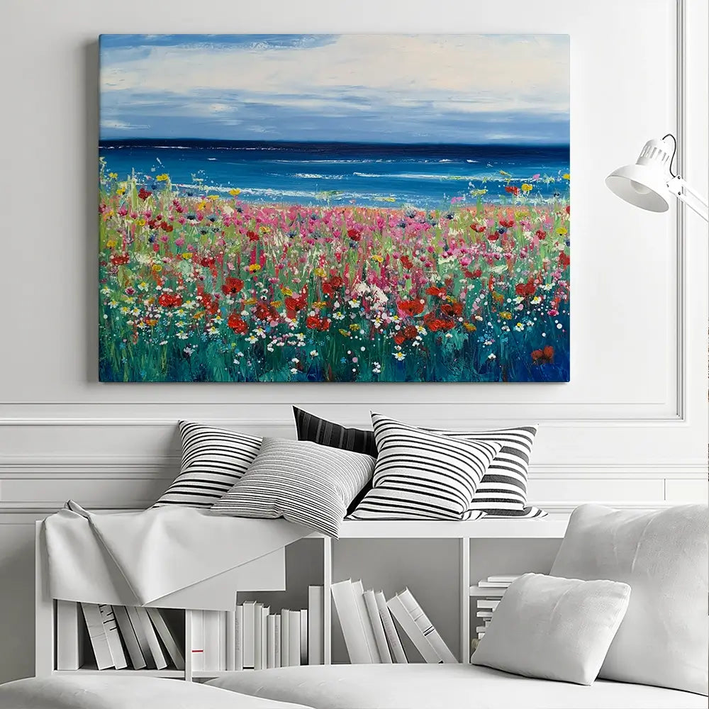 Summer At The Beach Canvas Print Summer At The Beach Canvas Print wall art product Laure Bury