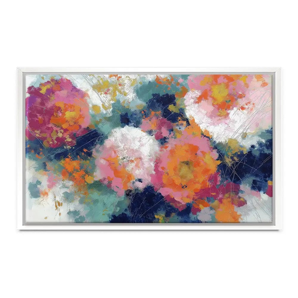Summer Dahlias Canvas Print Summer Dahlias Canvas Print wall art product Chromatic Storm Studio
