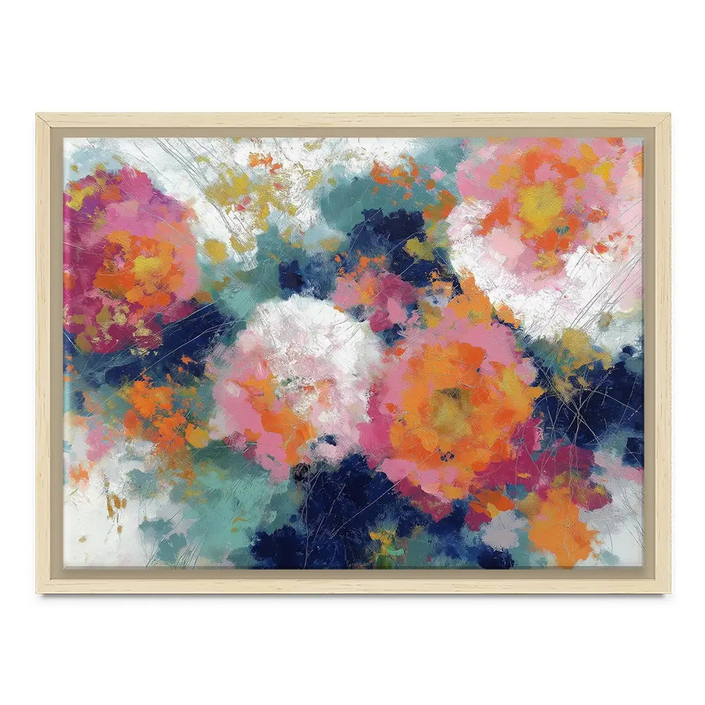 Summer Dahlias Canvas Print Summer Dahlias Canvas Print wall art product Chromatic Storm Studio