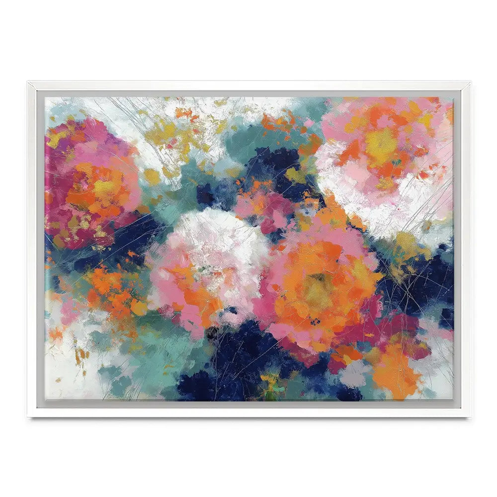 Summer Dahlias Canvas Print Summer Dahlias Canvas Print wall art product Chromatic Storm Studio
